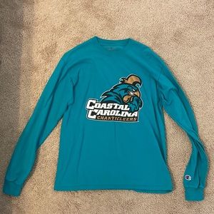 Teal Coastal Carolina Champion Long Sleeve Shirt